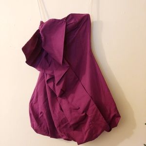 Must go!! Shoshanna purple strapless dress